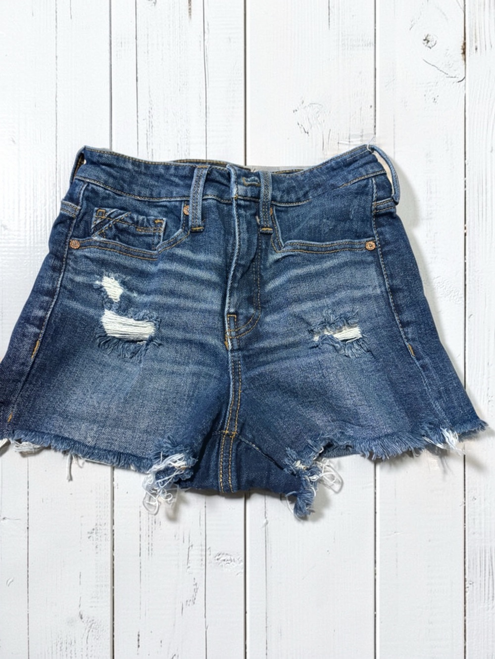 Buckle Blue Distressed Denim Cutoff Shorts